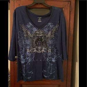 Navy blue lane Bryant t-shirt. Size 14/16